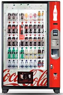 Glassfront Coke machine