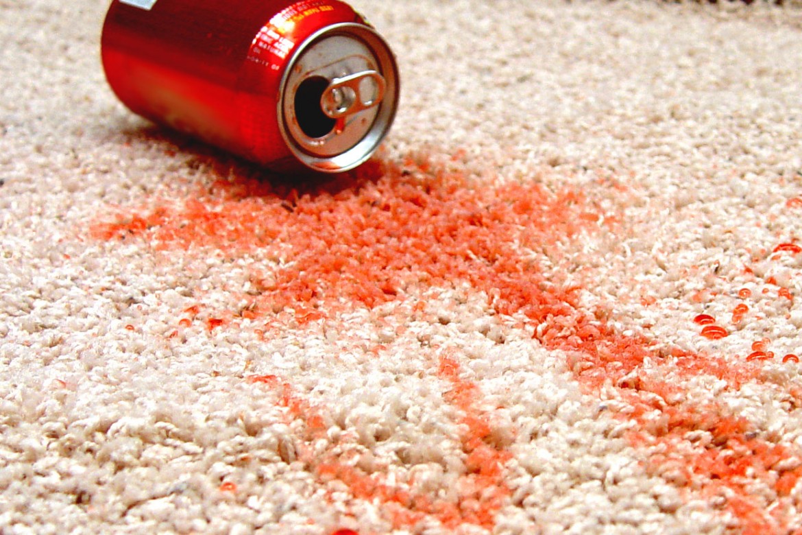 Removing soda stains from carpets